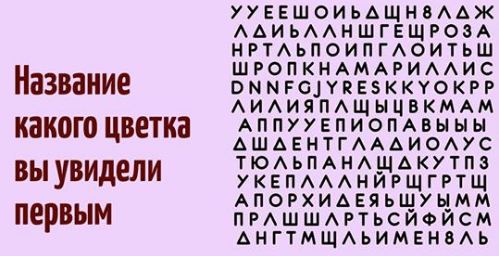 Тест личности: Название какого цветка вы увидели первым Тест личности: Название какого цветка вы увидели первым